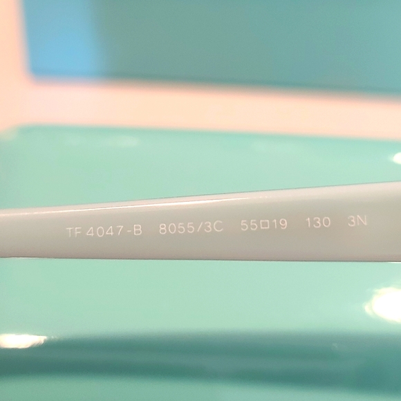 NWOT Tiffany & Co Square Black Sunglasses with crystal detail 🕶 - Picture 5 of 11